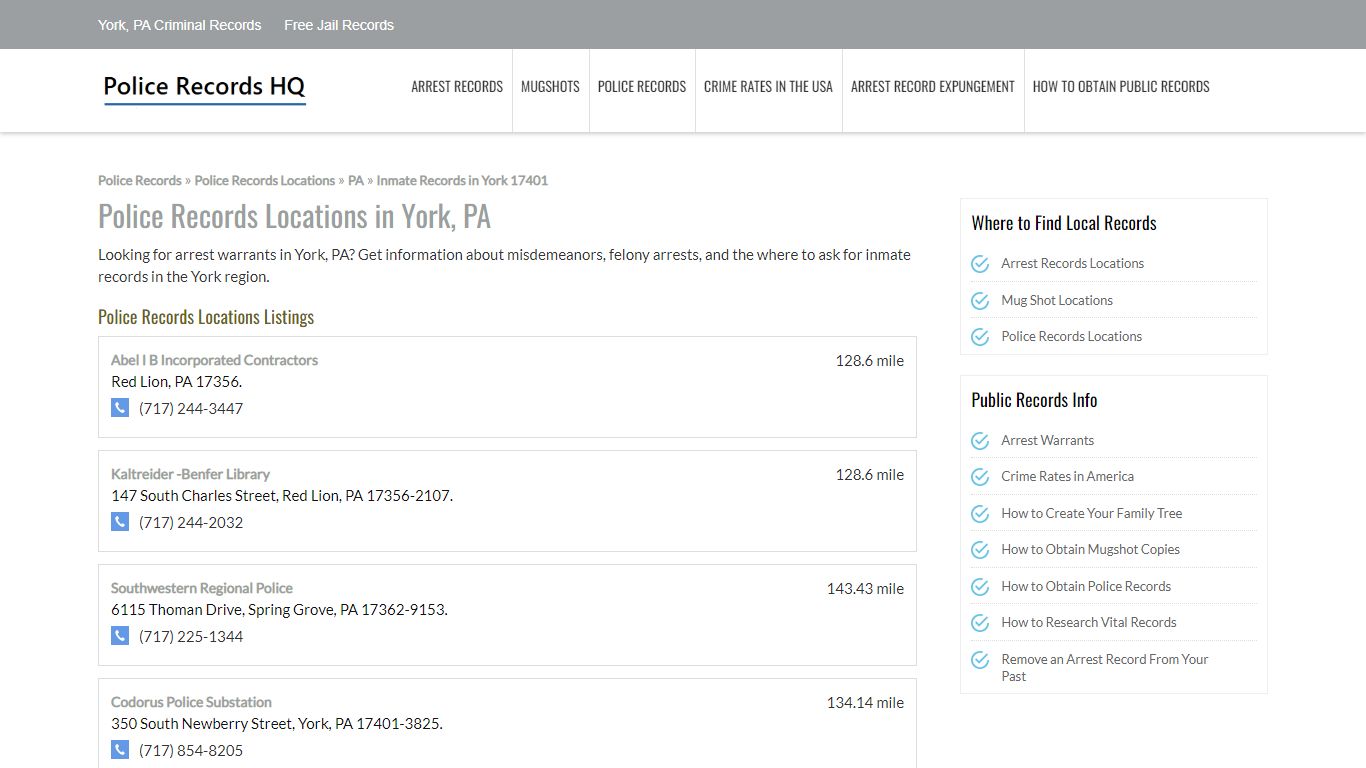 York, PA Criminal Records - Free Jail Records